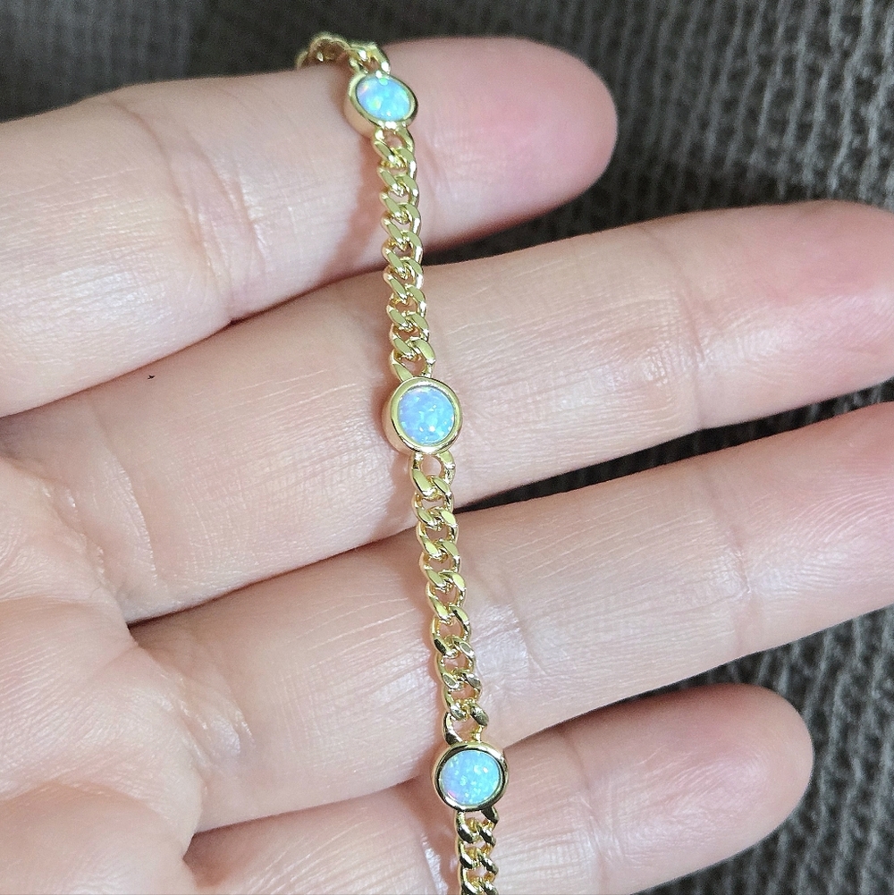 Neo Relique Light Blue🩵 Kyocera Opal Anklet🦶 - NIB - Picture 6 of 15